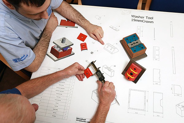 Woodhall Products checking over design specifications